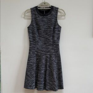 Madewell Black and Gray Mini Dress